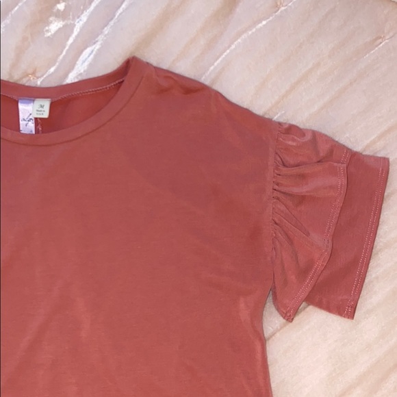 Anthropologie Tops - short sleeve shirt with ruffle sleeves